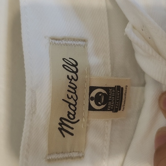 Madewell Women's Straight Leg Cream Jeans - Picture 3 of 13
